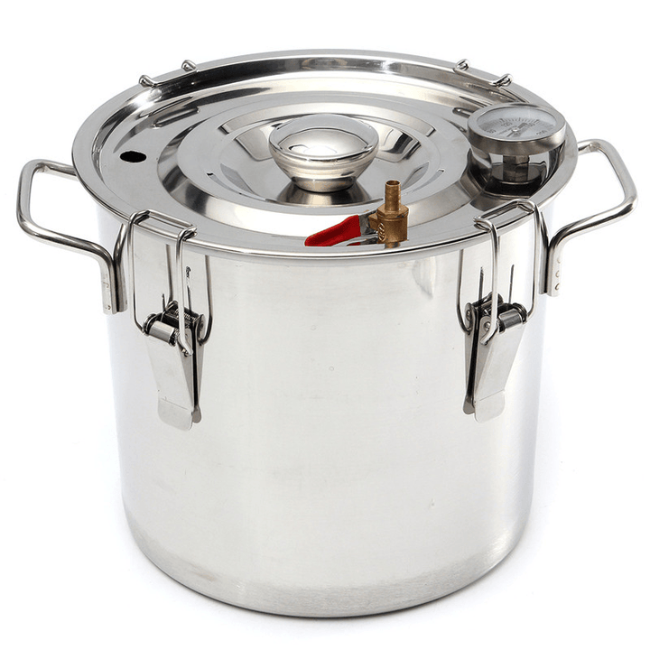 12L Professional Stainless Boiler Alcohol Moonshine Water Copper W*Ine B*Eer Making Hine Home Stainless Alcohol Distiller Gift - MRSLM