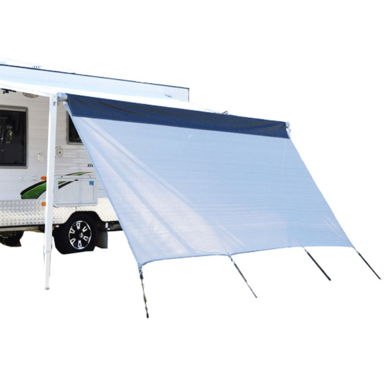 3.7M/2.8M Caravan Privacy Screen Tent Sun Shade Sunscreen for 13'/10" Roll Out Awning - MRSLM