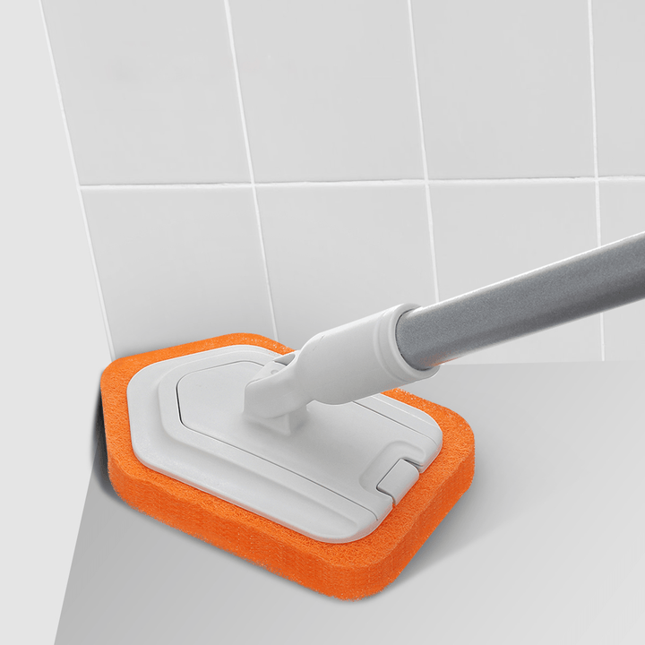 2PCS Orange Spare Washer Triangular Brush Head Bathub Scrubber Refill - MRSLM