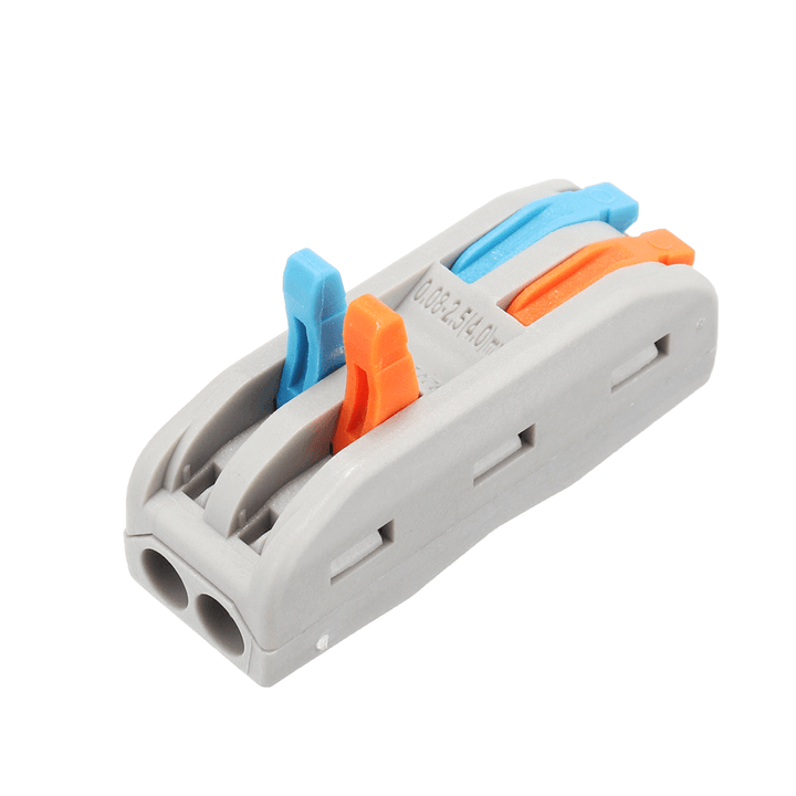 20Pcs PCT-2 2Pin Colorful Docking Connector Electrical Connectors Wire Terminal Block Universal Electrical Cable Wire Connector - MRSLM