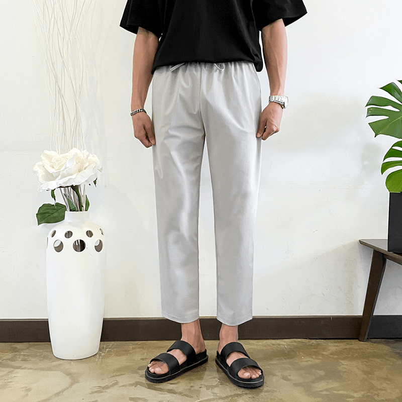 Men'S Ninth Casual Pants Men'S Korean Style Pants - MRSLM