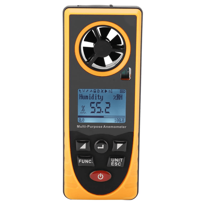 GM8910 Digital Anemometer Wind Speed Meter Multifunctional LCD Display Air Wind Speed Meter - MRSLM
