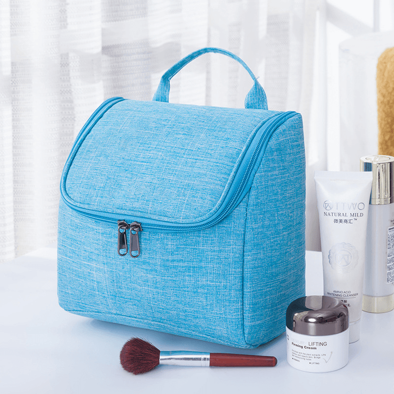 Portable Travel Cosmetic Bag with Hooks Large-Capacity Cosmetic Organizer - MRSLM