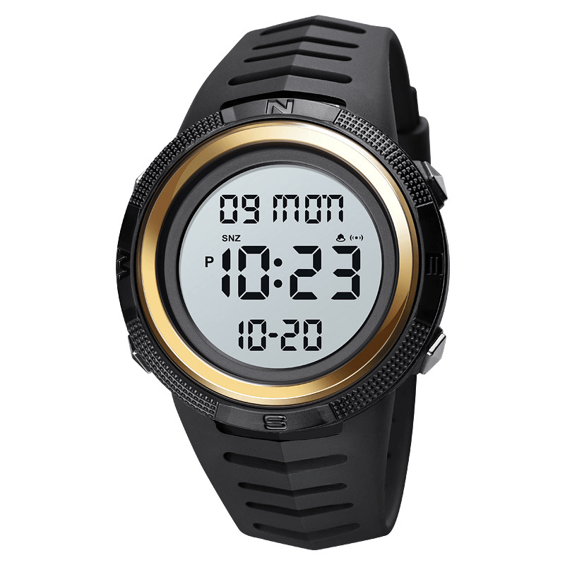 SKMEI 1632 Sport Watch Date Week Display Chronograph Stopwatch Waterproof LED Night Digital Watch - MRSLM