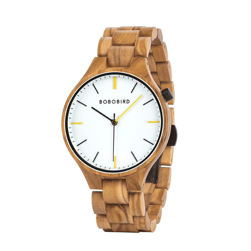 BOBO BIRD S27 Casual Style Men Wrist Watch Wooden Creative Quartz Watches - MRSLM