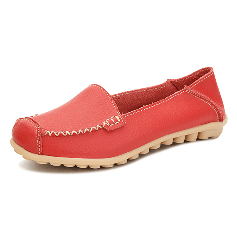 Women Flats Shoes Comfortable Casual Slip on round Toe Soft Flat Loafers Shoes - MRSLM
