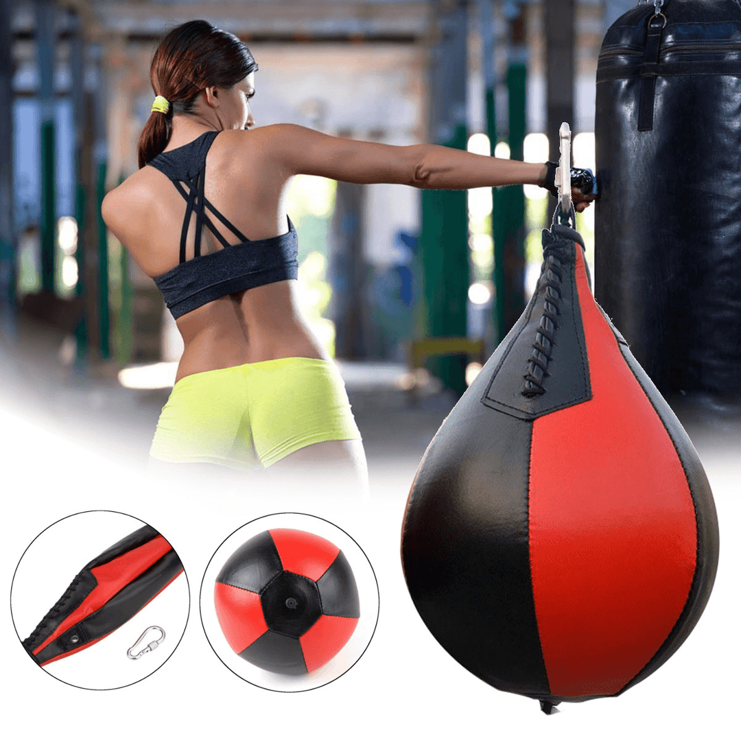 PU Punching Bag Speed Boxing Ball Toy Stress Relief Adult Sports Fitness Muscle Training Ball - MRSLM