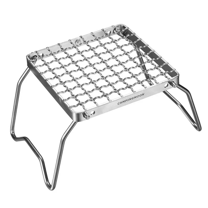 CAMPINGMOON Mini Folding Family Party Barbecue Grill Outdoor Stainless Steel Portable Barbecue Grill Garden Rack Lightweight Kitchen Tools - MRSLM