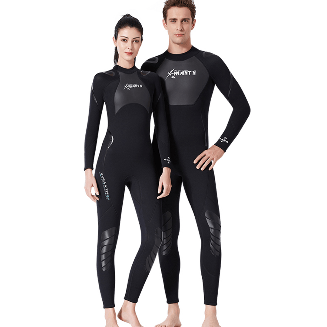3Mm Neoprene Diving Suit Full-Body Wetsuit Water Scuba Snorkeling Long-Sleeved Outdoor Water Sport - MRSLM