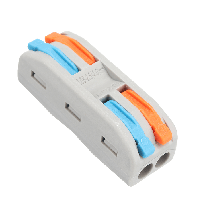 20Pcs PCT-2 2Pin Colorful Docking Connector Electrical Connectors Wire Terminal Block Universal Electrical Cable Wire Connector - MRSLM