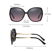 Large Frame Women'S Colorful Color-Changing Sunglasses - MRSLM