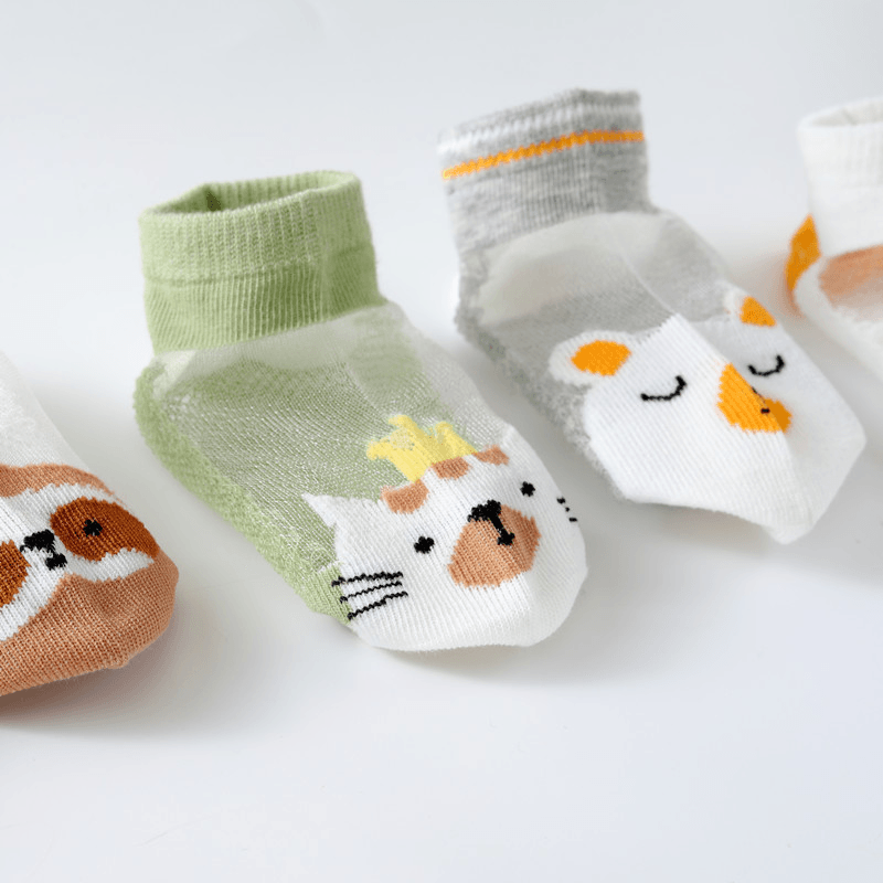 5 Pairs of Children Socks-Cute Animals - MRSLM
