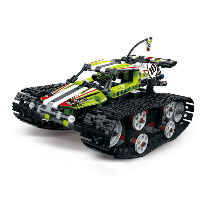 Remote Control Electric Tracked High-Speed Vehicle Assembling Building Blocks Toy - MRSLM