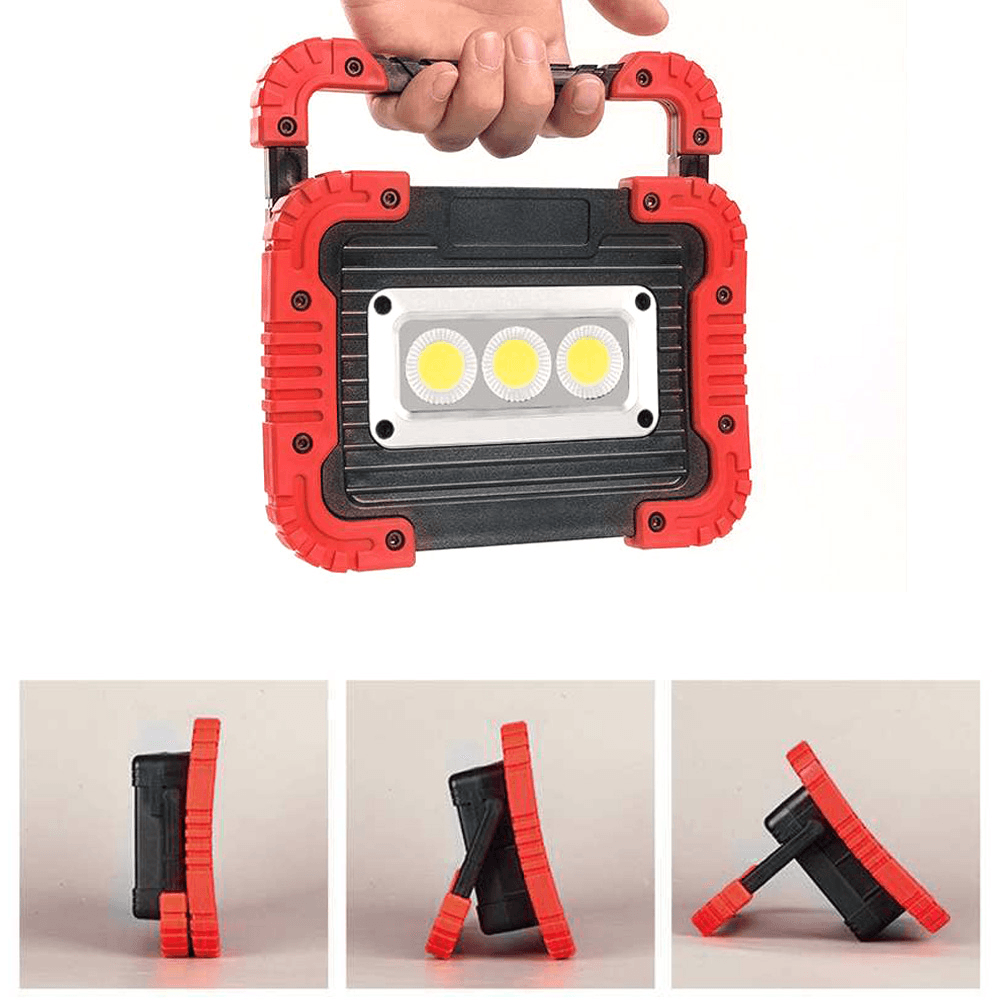 380W COB Work Lamp 2 Modes Adjustable USB Rechargeable Camping Light Searchlight Power Bank - MRSLM