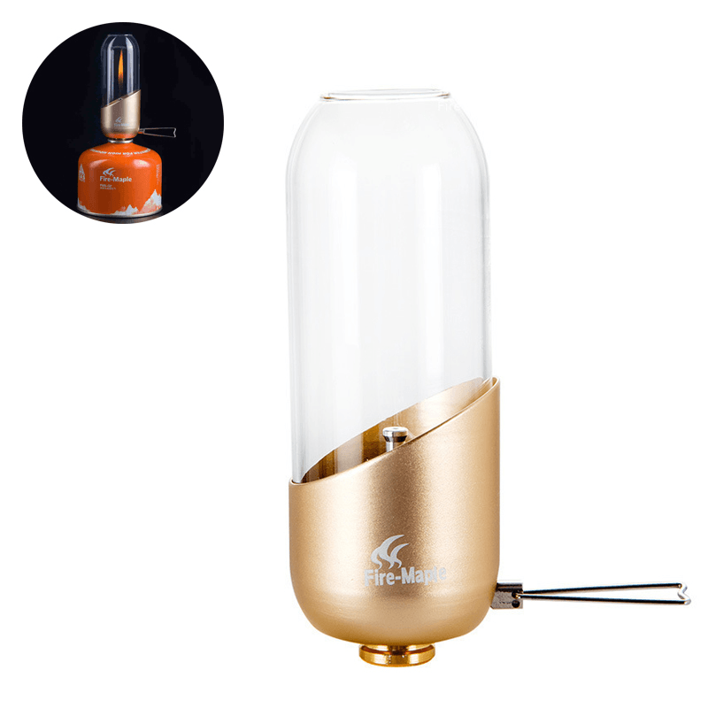 Fire Maple FM-001 Outdoor Camping Tent Light Windproof Gas Fuel Lamp Candle Lantern - MRSLM