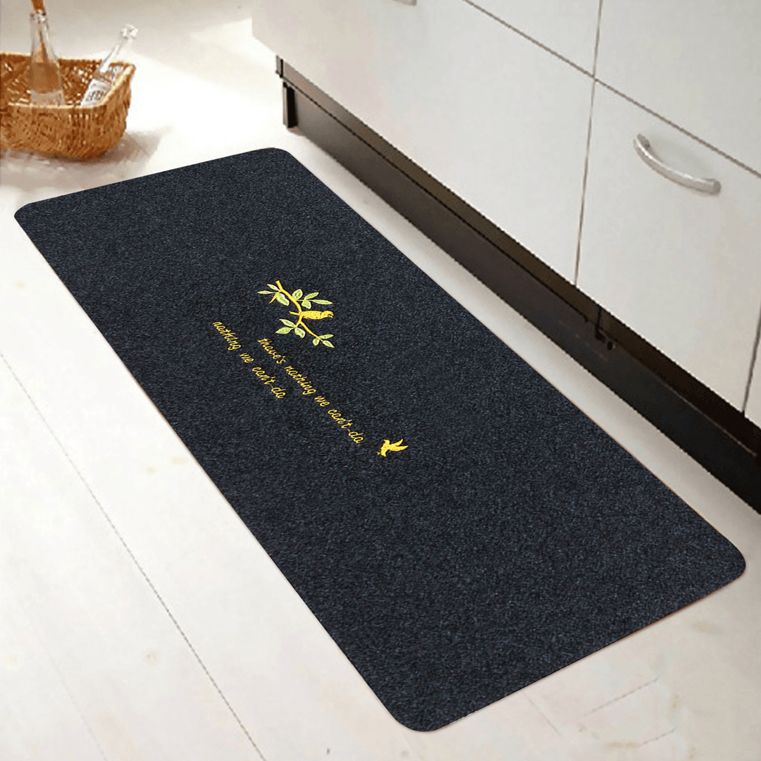 Waterproof Carpet Non Slip Door Floor Carpet Rug Bath Mat Home Kitchen Bathroom - MRSLM