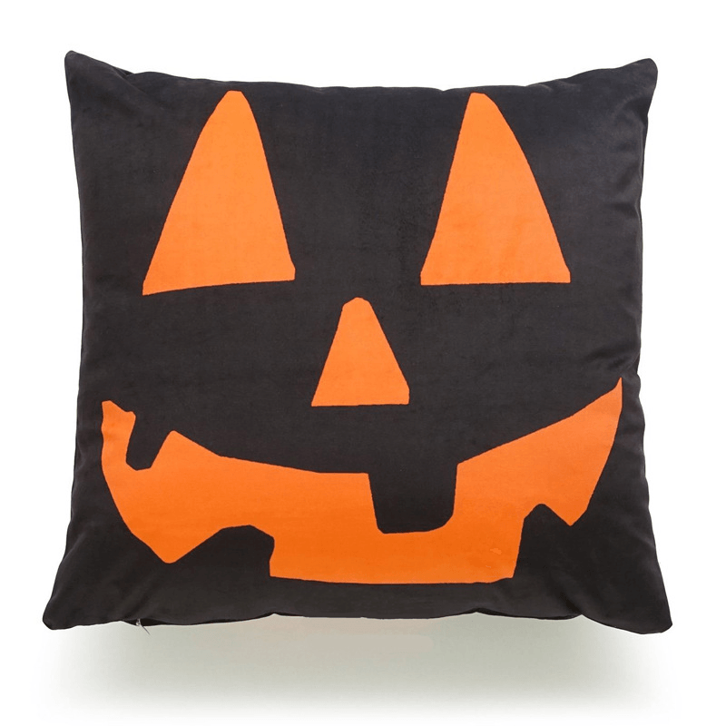 Halloween Pumpkin Bat Owl Pattern Pillowcase Cotton Linen Throw Pillow Cushion Cover Seat Home Decoration Sofa Decor - MRSLM