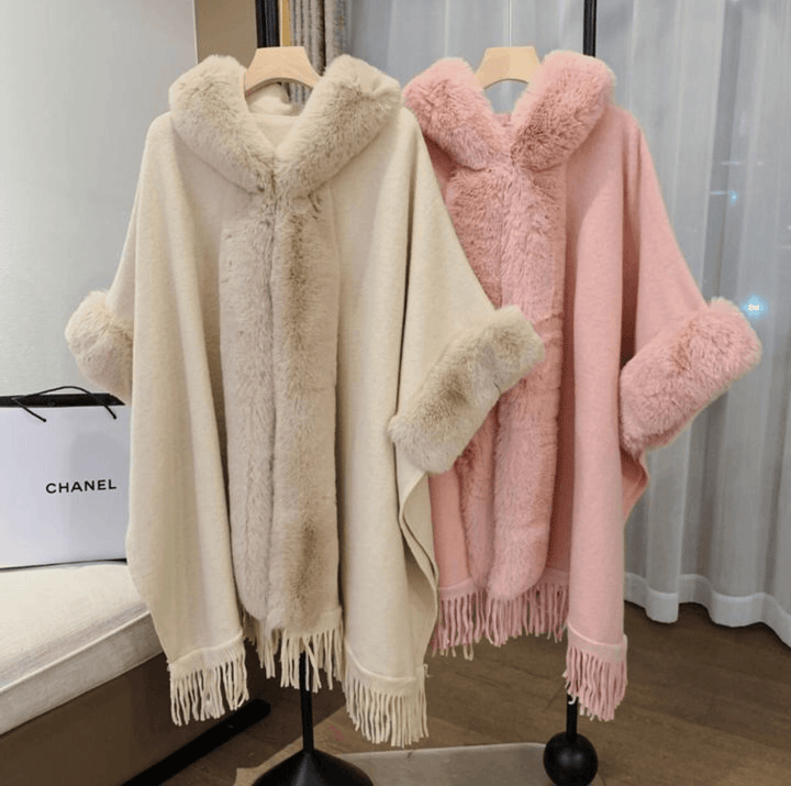 Knitted Cardigan Coat Cloak Shawl - MRSLM