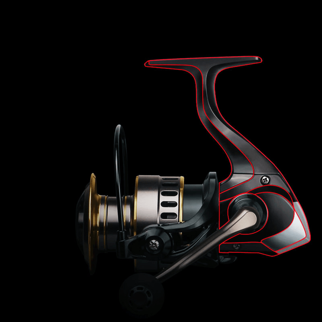 5.2:1 12BB HE1000-7000 Fishing Reel Drag 10Kg Metal Spinning Reel Lightweight Super Smooth Outdoor Fishing Tools - MRSLM