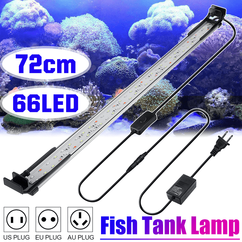 72CM 66LED Aquarium Fish Tank Light High-Bright Double Drainage Water Grass - MRSLM