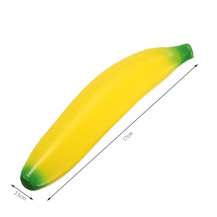 Areedy 17Cm Banana Squishy Super Slow Rising Simulation Fruit Kid Toy Christmas Gift - MRSLM