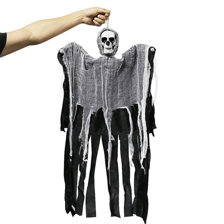 Halloween Hanging Ghost Horror Props Creepy Skeleton Animated Skeleton Grim Reaper Home Bar Party Decoration - MRSLM
