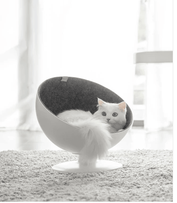 FURRYTAIL Cat Fiber Spinning Pet Nests White Minimalist Interactive Pet Bed from XIAOMI YOUPIN - MRSLM