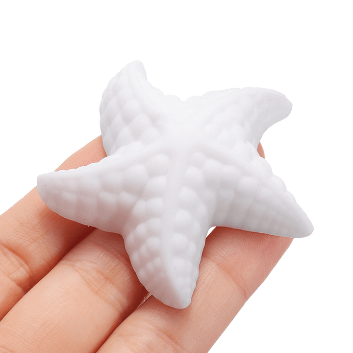Pink White Starfish Mochi Squishy Squeeze Healing Toy Kawaii Collection Stress Reliever Gift Decor - MRSLM