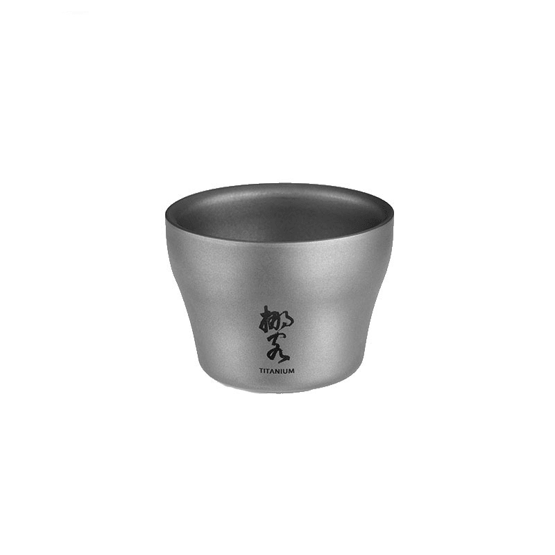 Naturehike 45Ml Titanium Cup Ultralight Double Wall Chinese Kongfu Tea Cup for Outdoor Camping Hiking Picnic - MRSLM