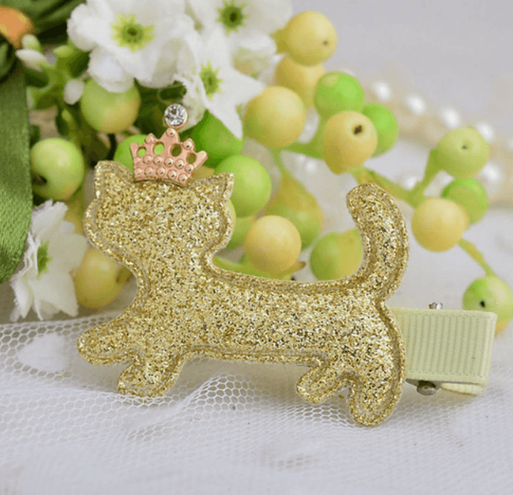 5 Unids Popular Cute CAT Crown Accesorios De Pelo Clip Horquillas Cabeza De Flor Del Desgaste Haarspeldjes Voor Meisjes - MRSLM