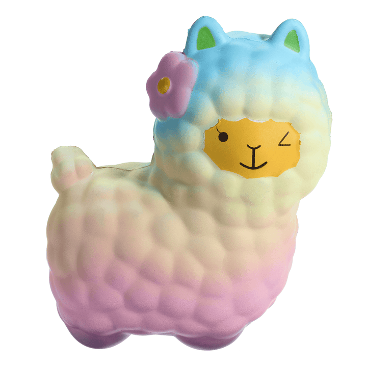 16CM Jumbo Squishy Cute Alpaca Galaxy Super Slow Rising Scented Fun Animal Toys - MRSLM