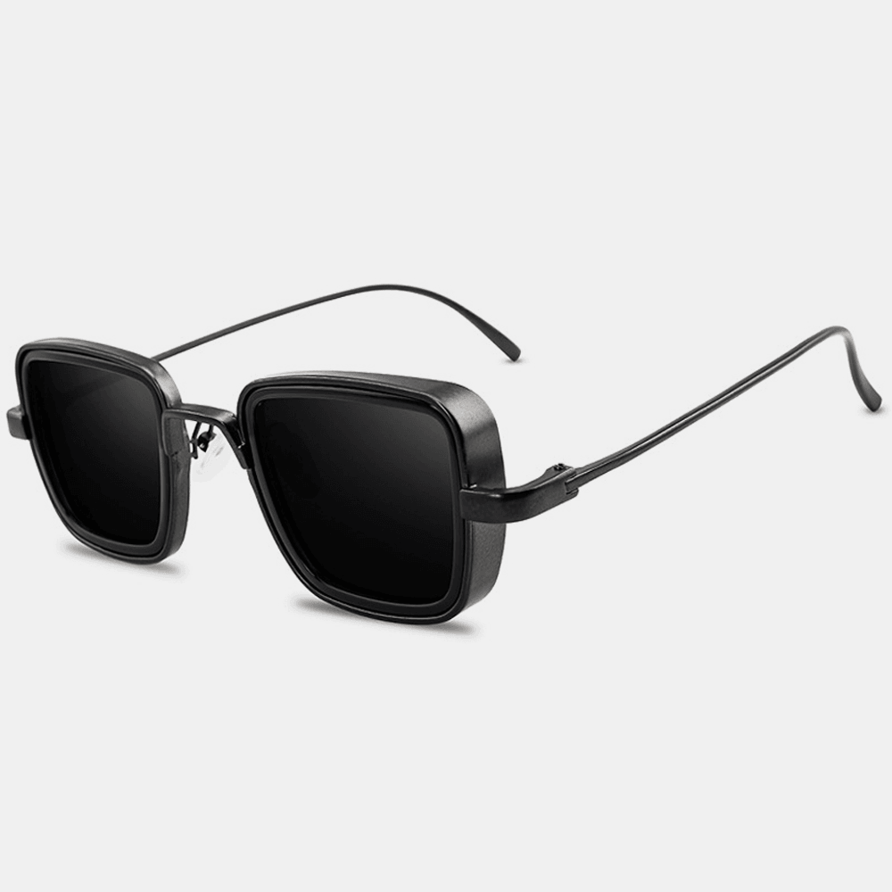 Men Retro Thick Edge Metal Frame Trend Sunglasses Driving Outdoor Sunglasses - MRSLM