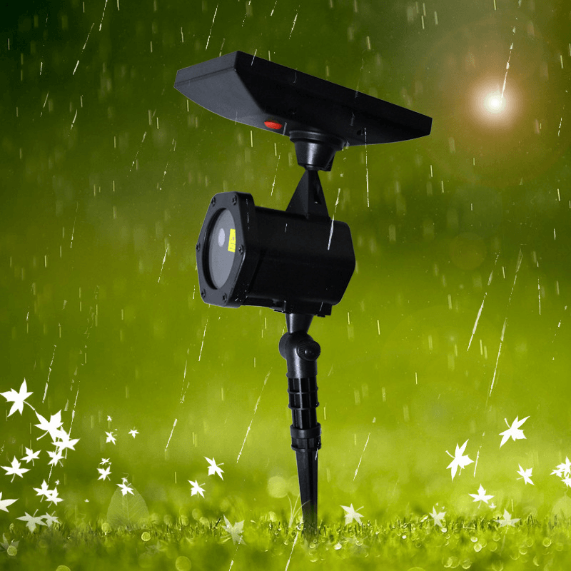 XL-711 Solar Christmas Laser Lights Waterproof Outdoor Red Green Star LED Projector Stage Lights for Holiday Party Landscape Decor - MRSLM