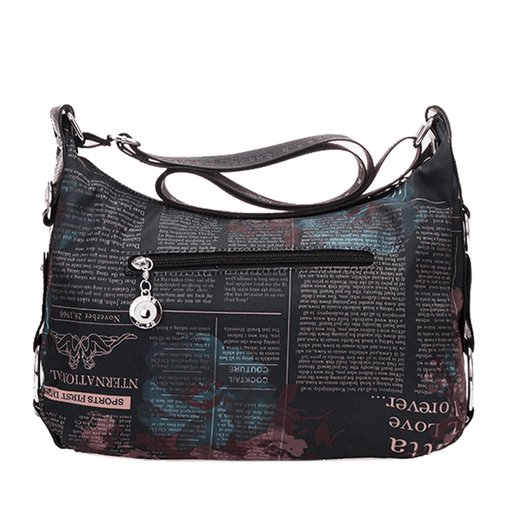 Nylon Light Casual Print Crossbody Bag Shopping Bags - MRSLM