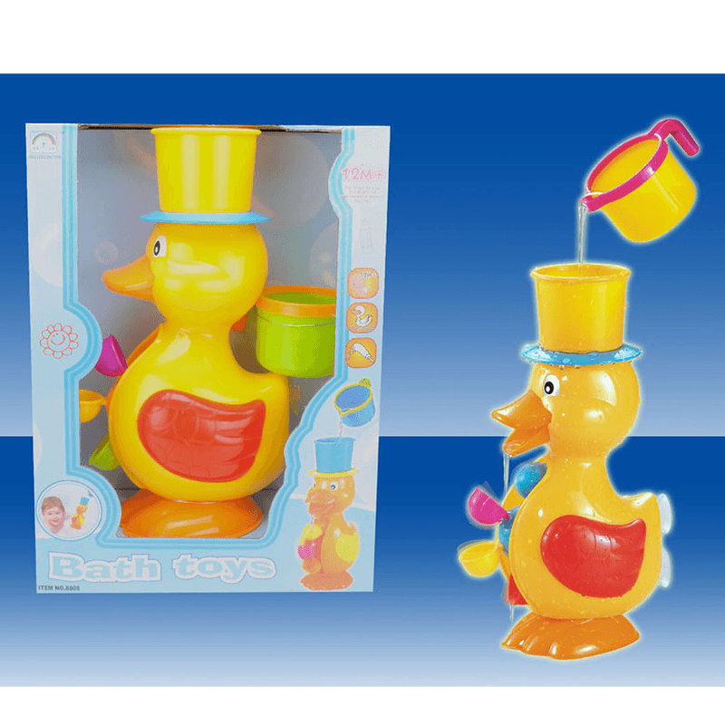Children'S Bathroom Duck Playing in Water, Waterwheel and Spinning Toy - MRSLM