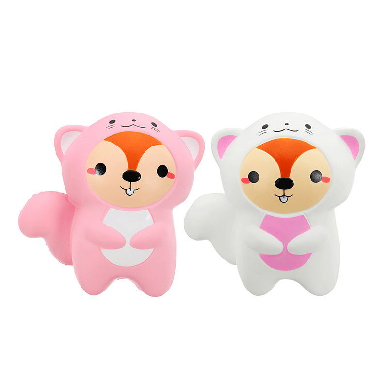 2PCS Amourie Meowpie Squishy Squirrel Slow Rising Animal 16Cm Squeeze Gift Collection with Packing - MRSLM