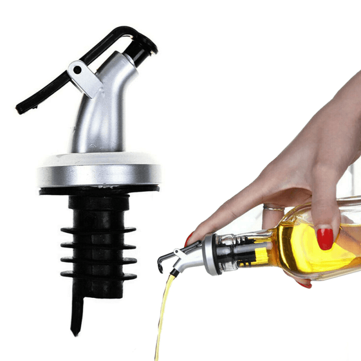 Olive Oil Sprayer Vinegar Seal Leak-Proof Lock Plug Bottles Cover ABS Food Grade Plastic Nozzle Sprayer Liquid Dispenser Bottle Stopper - MRSLM