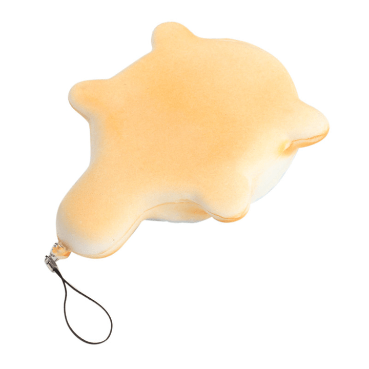 13Cm Soft Kawaii Cute Little Turtle Phone Bread Bun Squishy Charms with Rope Random Color - MRSLM