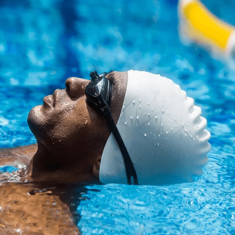Xiaomi 7Th Soft Silicone Swimming Cap Waterproof Sports Swim Pool Hat Ears Protection Adult Men Women - MRSLM