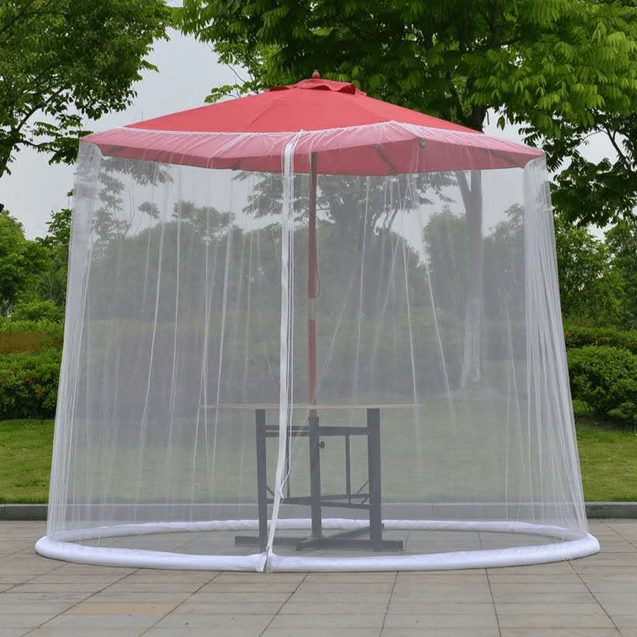Outdoor Umbrella Table Screen Enclosure Mosquito Net Patio Picnic Net Cover Sunshade Anti-Mosquito Nets - MRSLM