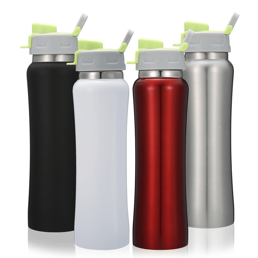 Insulated Stainless Steel Sports Water Bottle Leakproof 550Ml Vacuum Thermos Cup - MRSLM