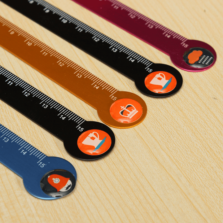 Kids Student Study Stationery Measuring Ruler Scale Measure Tools Cute Aluminum Straight Ruler - MRSLM