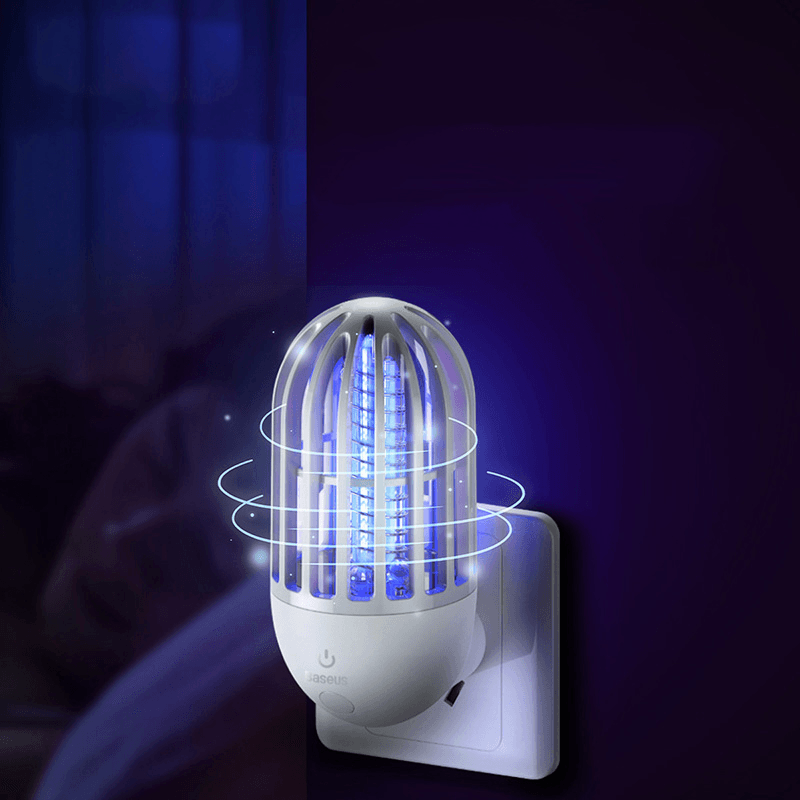 Beseus Electric Mosquito Killer Lamp LED Night Light Insect Mosquito Dispeller Physical Mosquito Control - MRSLM