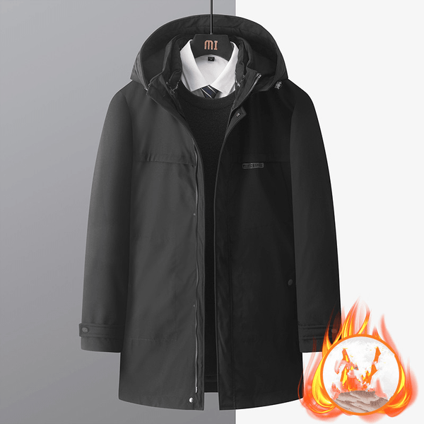 Men'S Cotton Middle-Aged Father Winter Thickened Jacket - MRSLM