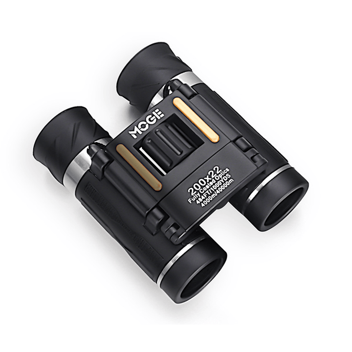 MOGE 200X22 Kids Telescope Mini Handheld BAK4 Prism Folding Binoculars Low Night Vision for Camping Travel - MRSLM