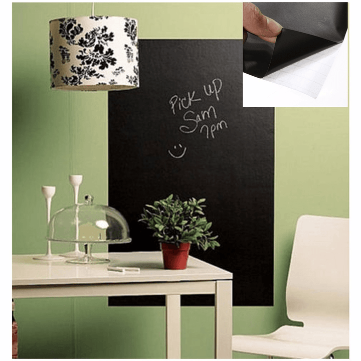 200X45Cm Chalkboard Stick Drawing Board Blackboard Removable Vinyl Wall Sticker Decal DIY Cut - MRSLM
