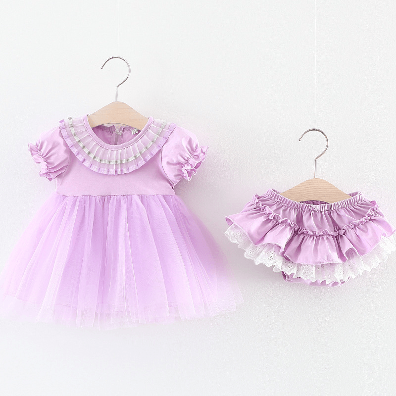 Female Baby Dress, Girls Summer Short Sleeved Princess Skirt, Infant Children'S Wear 0-1-2-3 Half Year Old 782 - MRSLM
