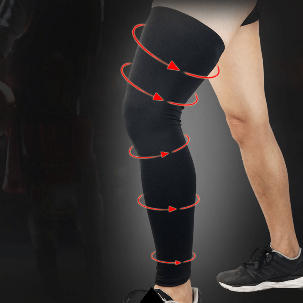 Professional Sports Kneepad Warm Compression Stockings Leggings over the Knee Compression Socks - MRSLM