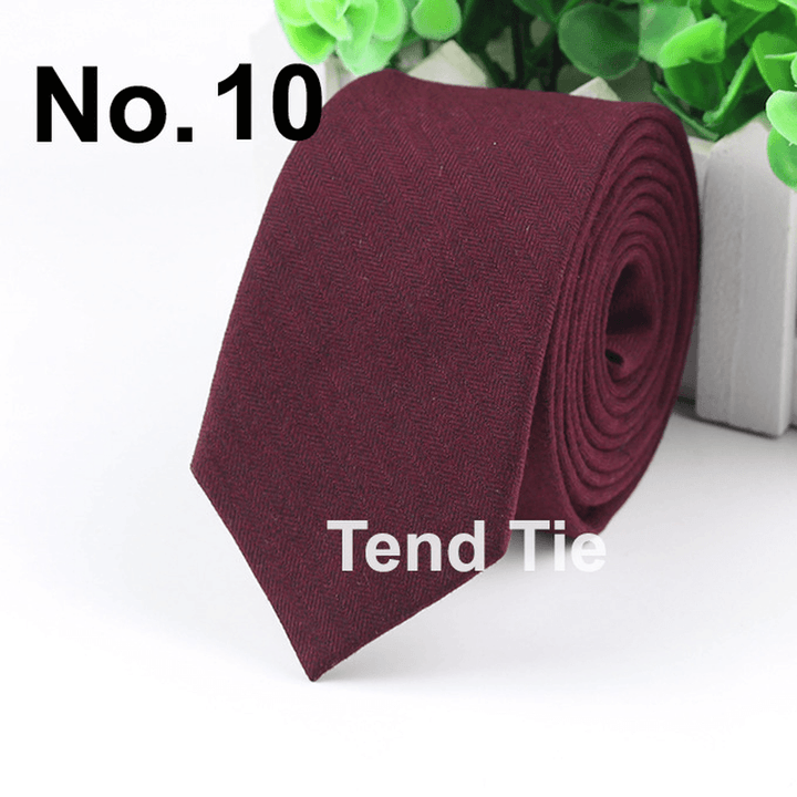 Men'S Tie New Ultra-Narrow Wool Elegant Atmosphere - MRSLM