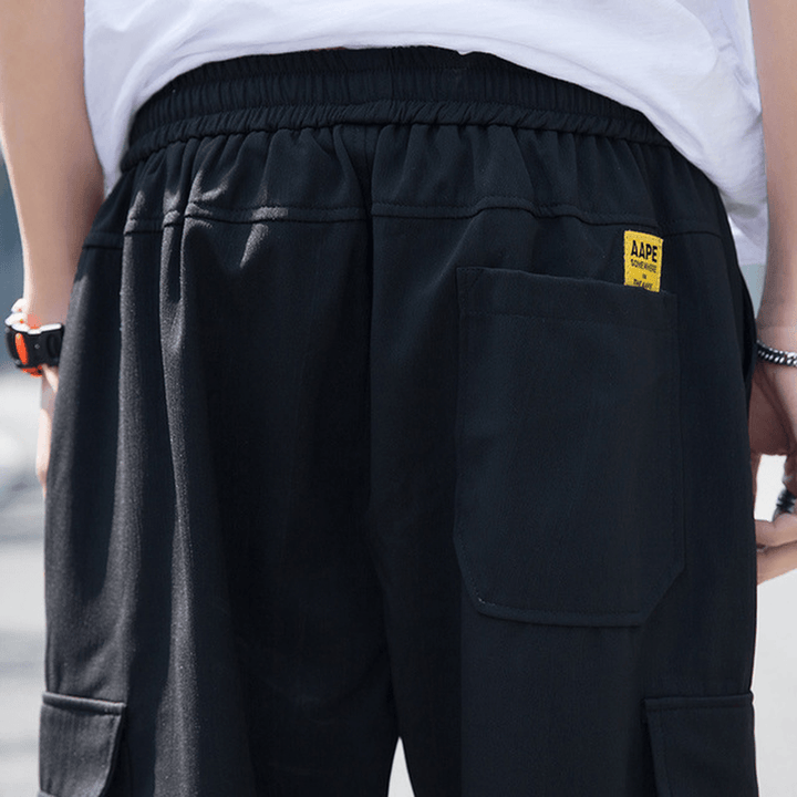 Men'S Casual Shorts Season New Fashion Casual Thin Section 7 Seven Pants Men'S Trend Tooling Shorts - MRSLM